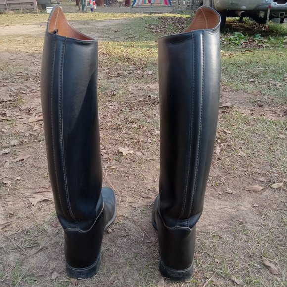 Petrie Elegance Dressage Boot black dress boots size 6.5 slim - Picture 3 of 9